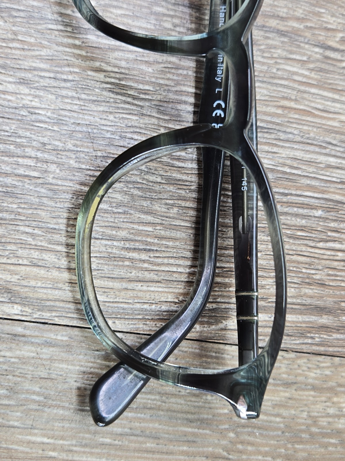 Persol Eyeglasses Frames Only 3143-V 1051 49[]21 145 Blue Hand Made in Italy