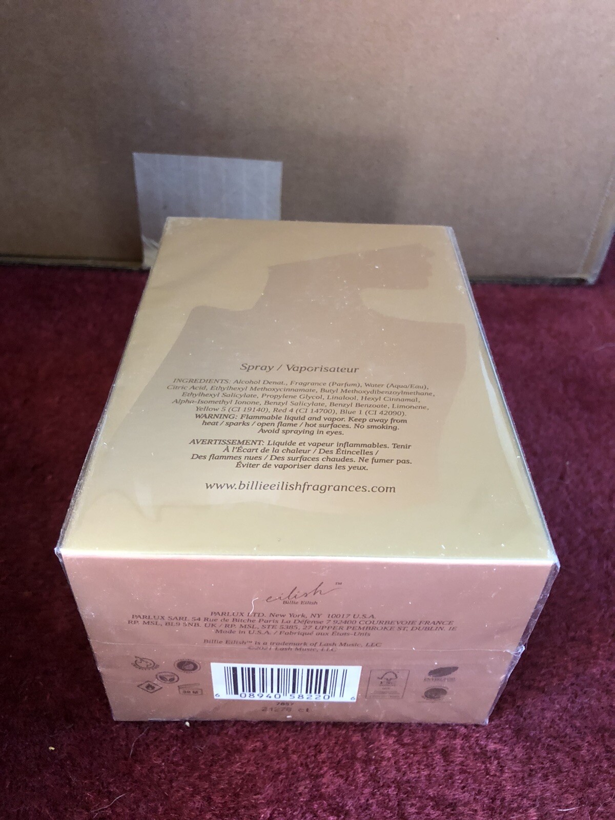 Billie Eilish Perfume 3.4 oz Sealed EAU DE PARFUM Original Shipping Box IN HAND
