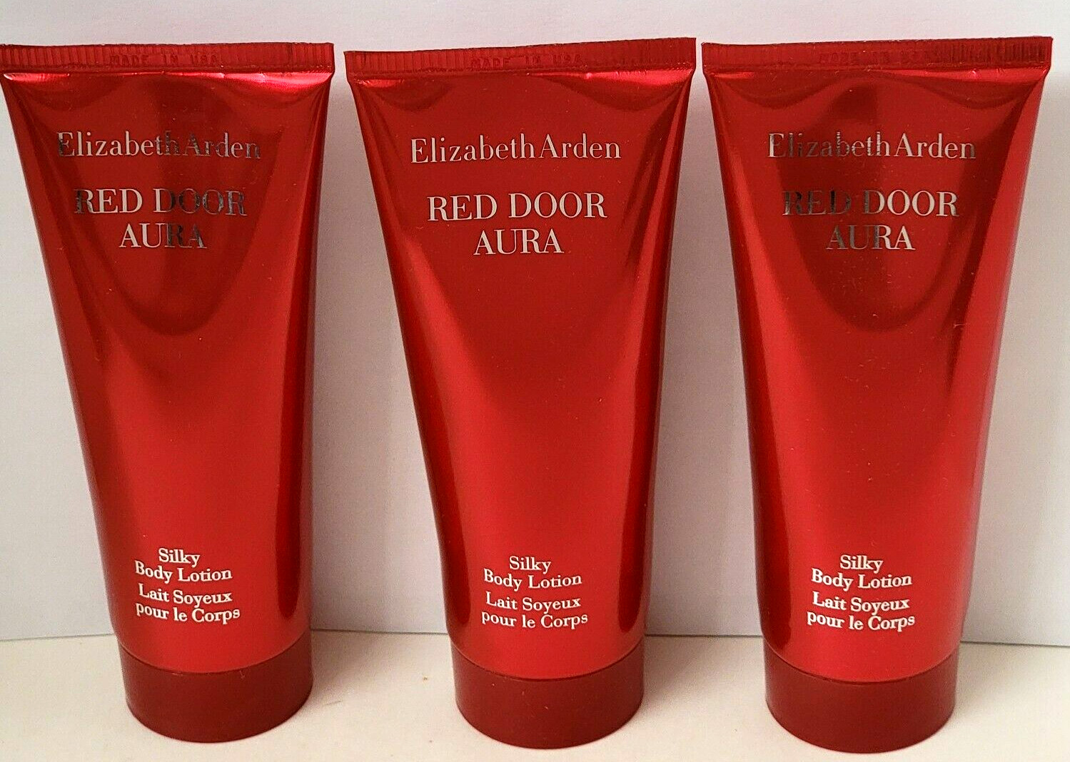 Elizabeth Arden RED DOOR AURA Luminous Silky Body Lotion 3.3 fl oz (3 pk)