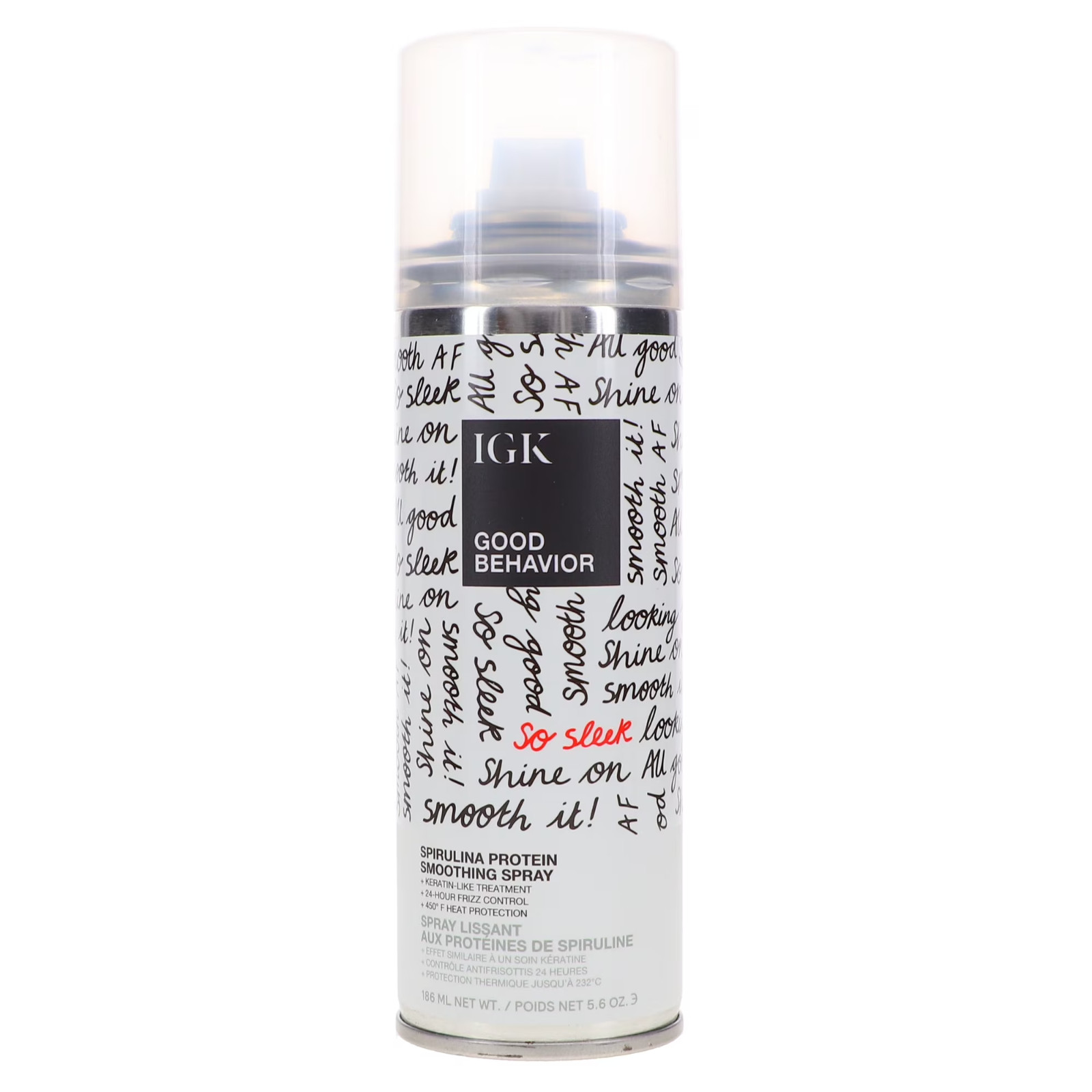 3pk IGK Good Behavior Spirulina Protein Smoothing Spray 5.6 Oz 186 mL Full Size