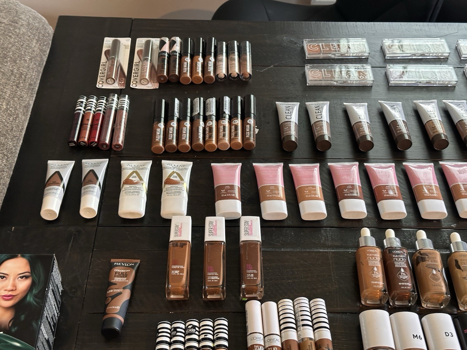Assorted Full Size Makeup Mixed Lot Longwear Matte CoverGirl L’Oréal Revlon