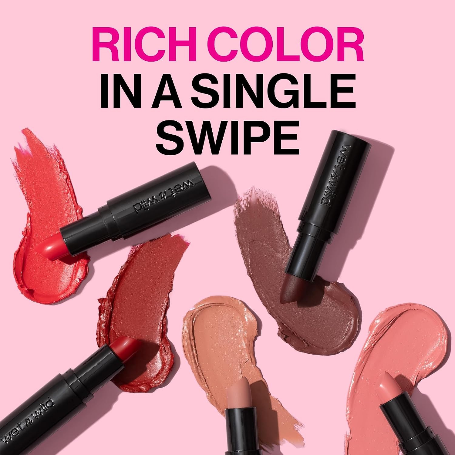 wet n wild Mega Last Matte Lip Color Stoplight Red Hyaluronic Acid Vegan