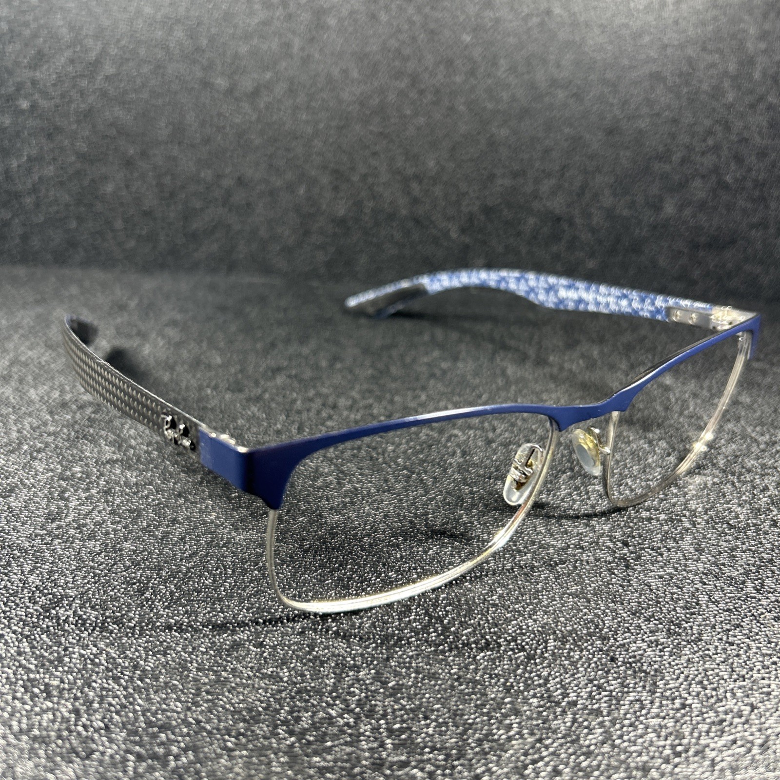 NEW Ray Ban RB8416 3016 Blue Chrome Gray 55-17-145 Carbon Fiber Thailand READ!