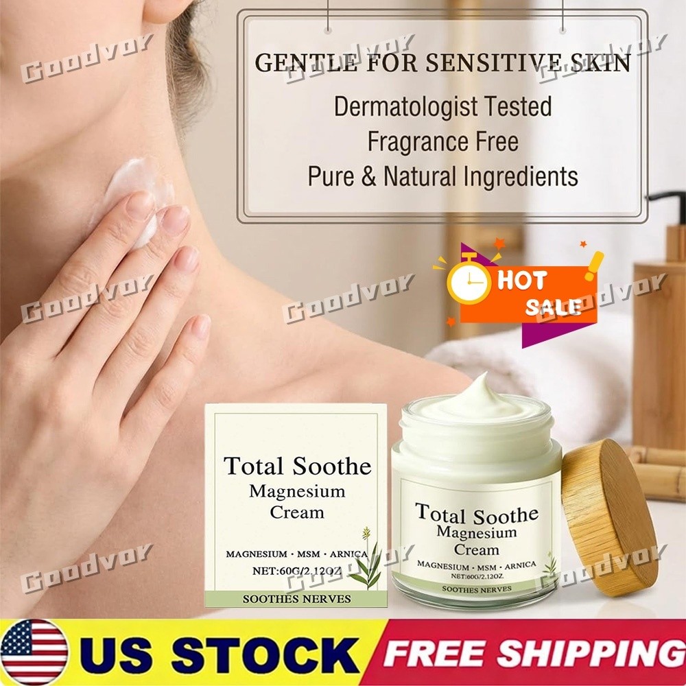 Total Soothe Magnesium Cream – Joint Relief Cream – 60g Daily Body Relief Cream
