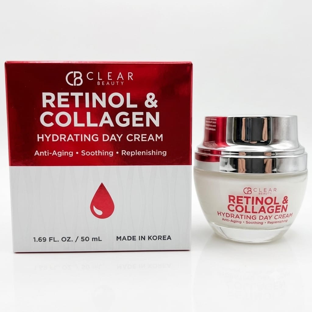 Clear Beauty Retinol Collagen Hydrating Night Cream 1.69 oz Anti-Aging, Soothing