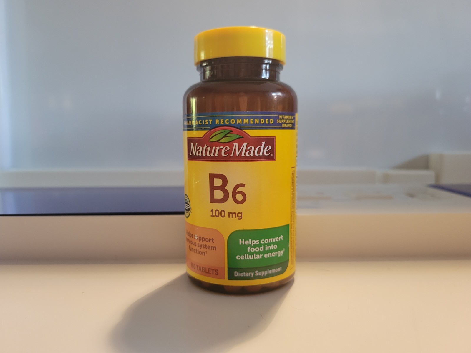 Nature Made Vitamin B6 100 mg 100 Tablets Exp 09/2029 USP Verified