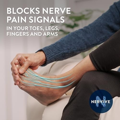 Nervive Nerve Care, Pain Relieving Roll On Liquid, Max Strength No-Mess Topical