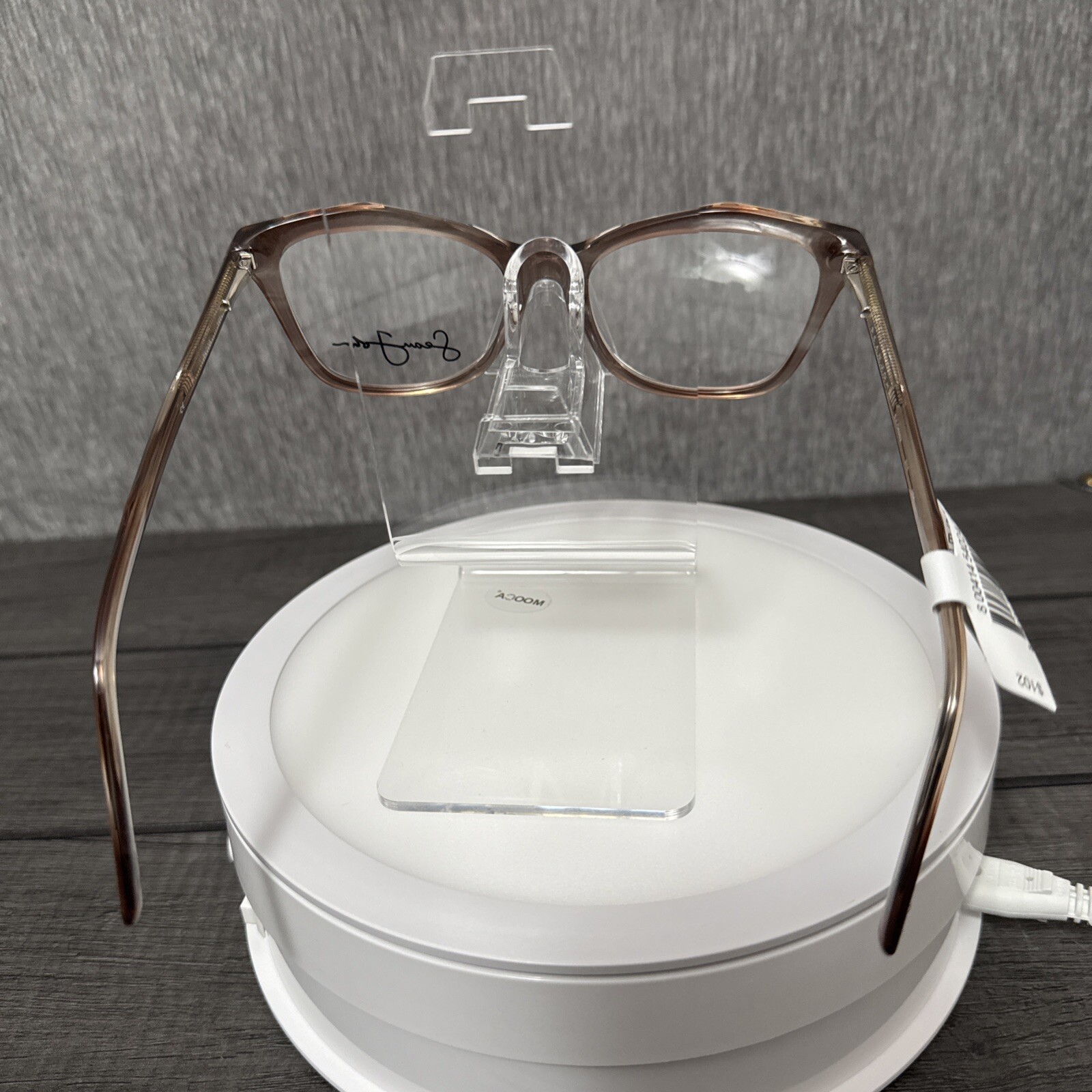 Sean John SJLO 6002 210 Brown Smoke Crystal Eyeglass Frames 54 18 145
