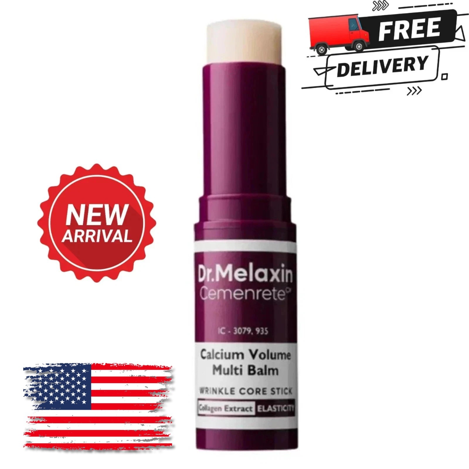 New Dr.Melaxin Cemenrete Calcium Volume Multi Balm Wrinkle Core Stick 9g US