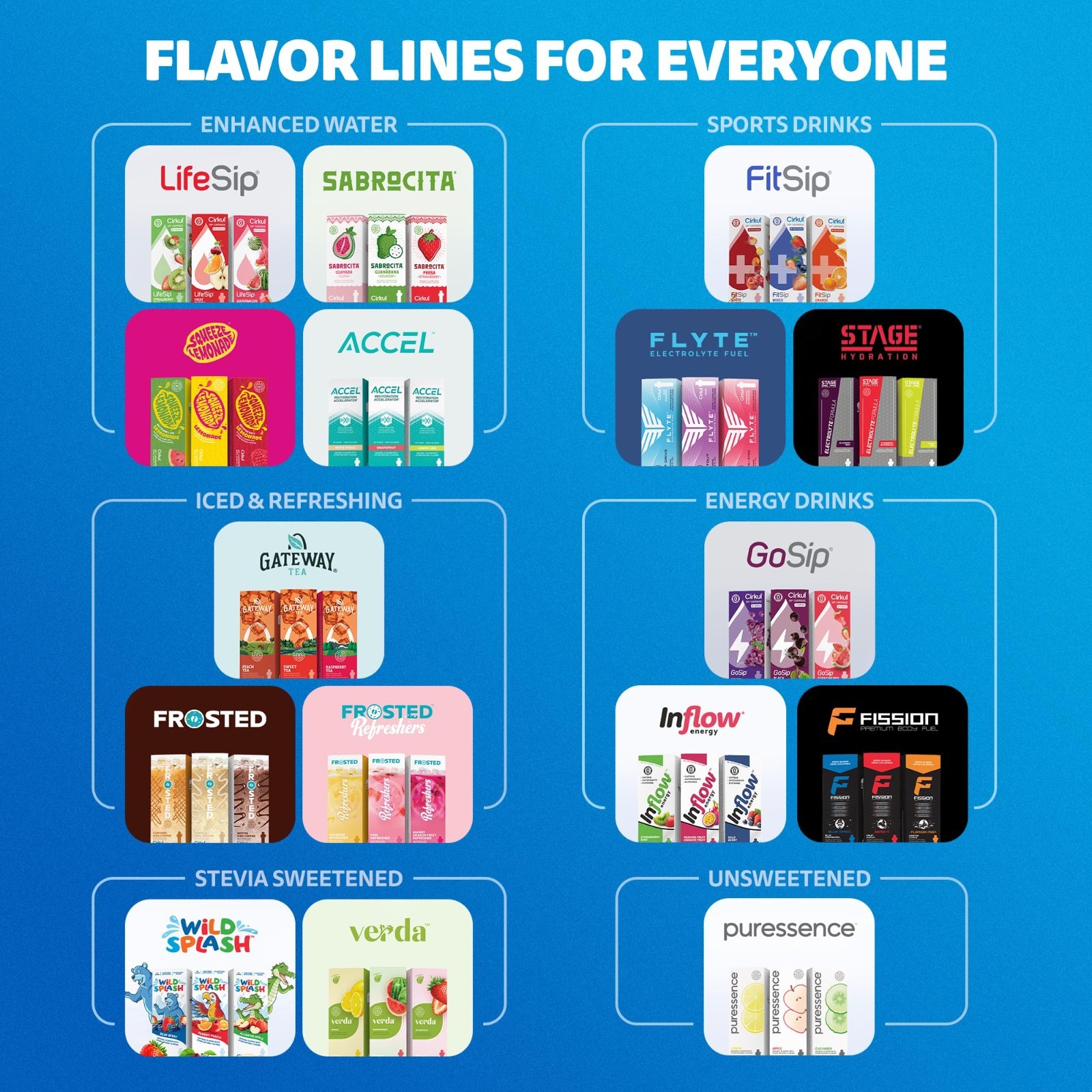 Electrolyte Drink Mix Variety Pack – 36 Zero Calorie, Sugar-Free Flavors, 2 Mixe