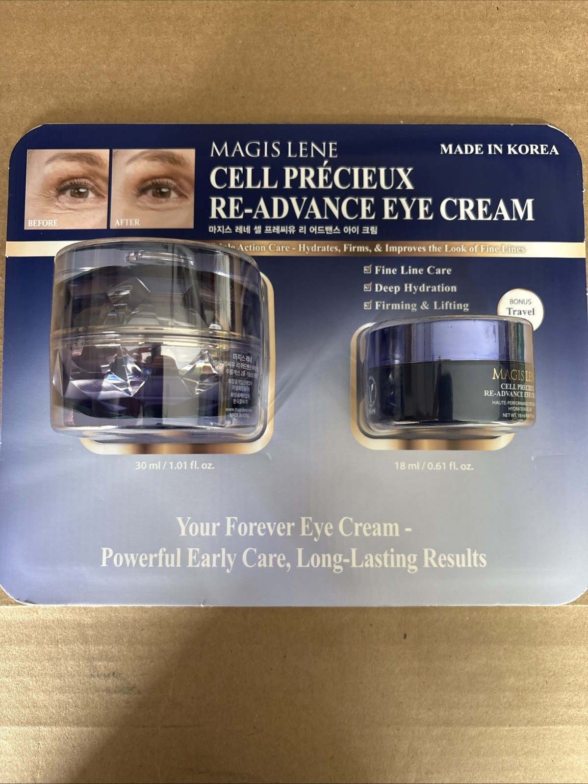 Magis Lene Eye Cream 1.01fl oz + 0.6fl oz – New Sealed