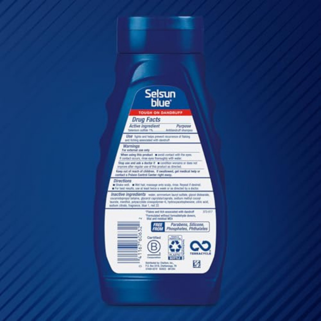 selsun blue medicated maximum strength dandruff shampoo, 11 fl oz