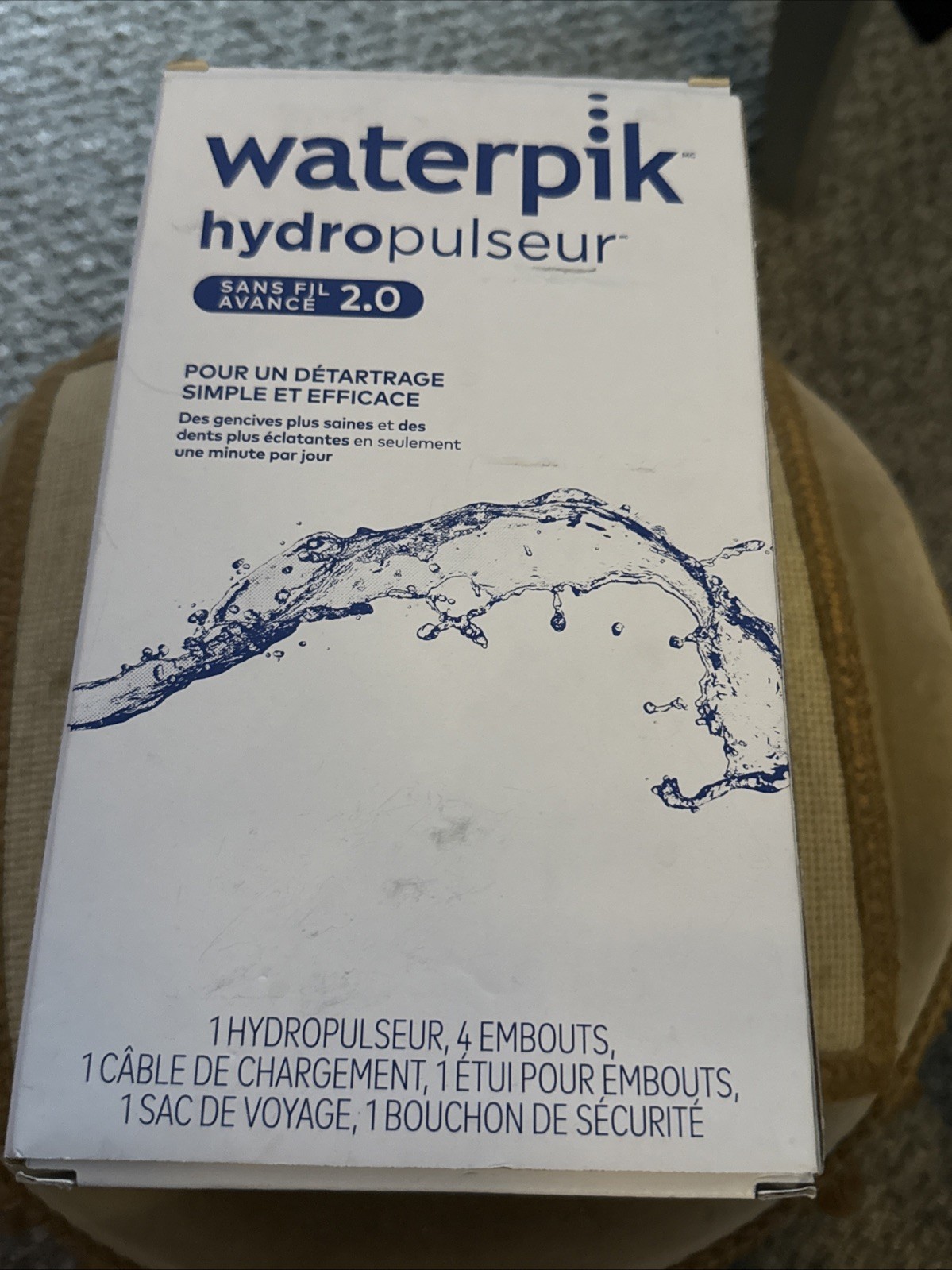 Waterpik Cordless Advanced 2.0 Water Flosser WP-580CD For Teeth, Gums, Braces