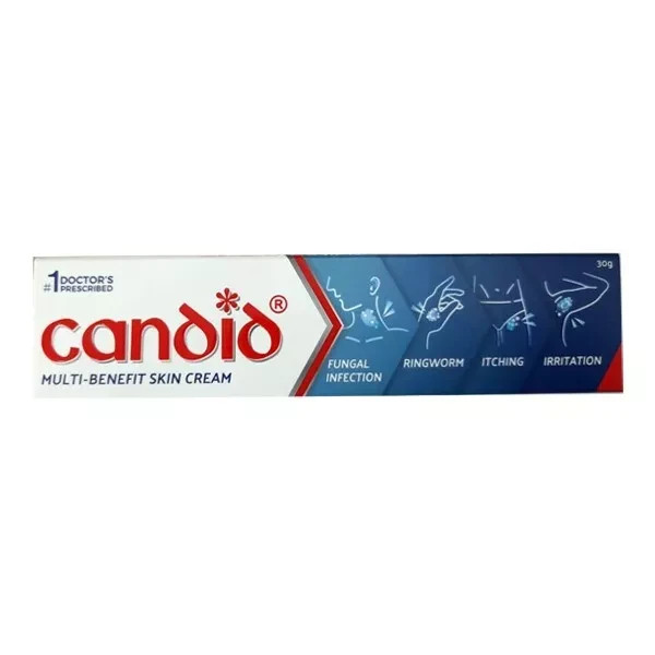 Candid Cream reduce vaginal burning itching fungal skin infection ringworm 30gm