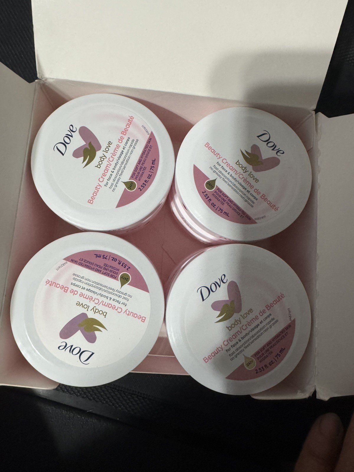 Case Of 12 Dove Nourishing Body Care Face Hand and Body Beauty Cream 2.53oz