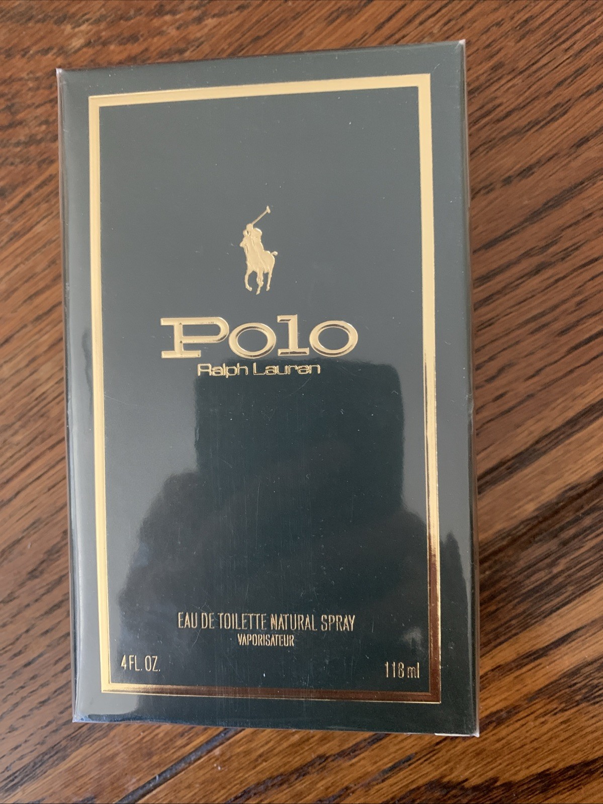 Polo Ralph Lauren Eau de Toilette Spray 4.0 Oz 118 ml Green Gold New In Box.