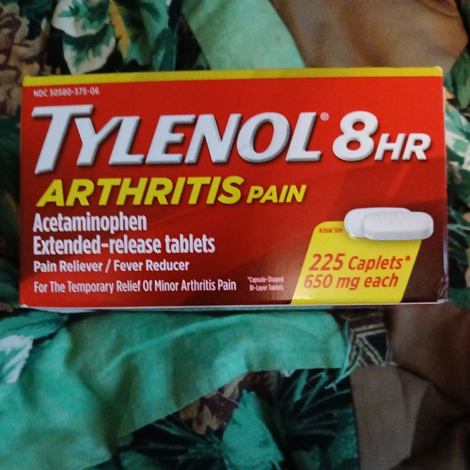 Tylenol Arthritis Acetaminophen 650mg 8 Hour Extended Release 225 Caplets 10/27
