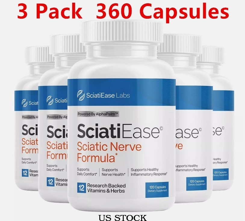 3 Pack SciatiEase Labs Sciatic Nerve Formula Sciati Ease 120 Caps Exp 2027