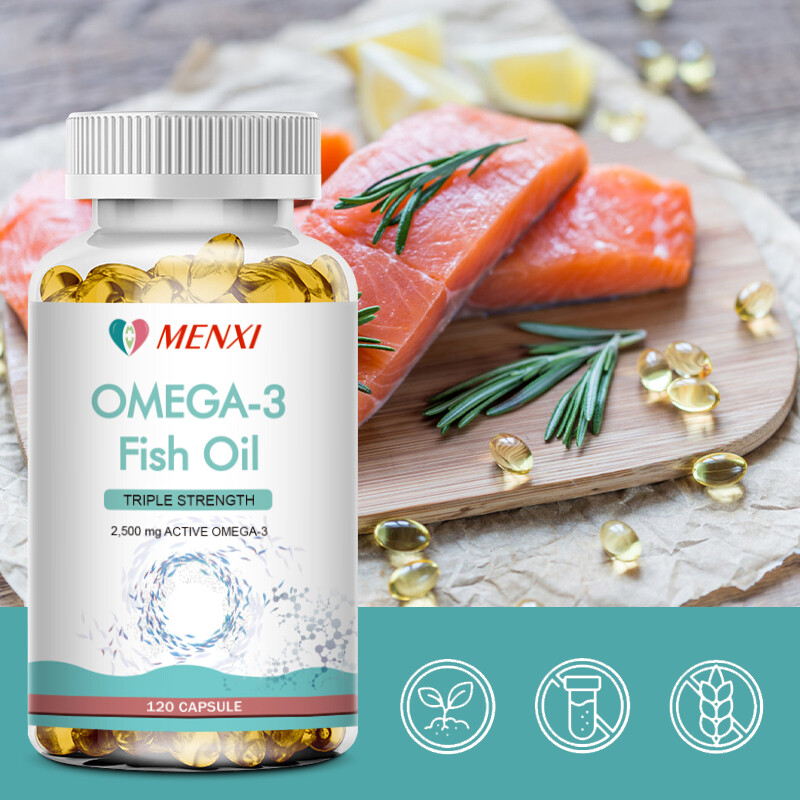 3x Strength 2500mg EPA & DHA Omega 3 Fish Oil Highest Potency 2 x 120 Capsules