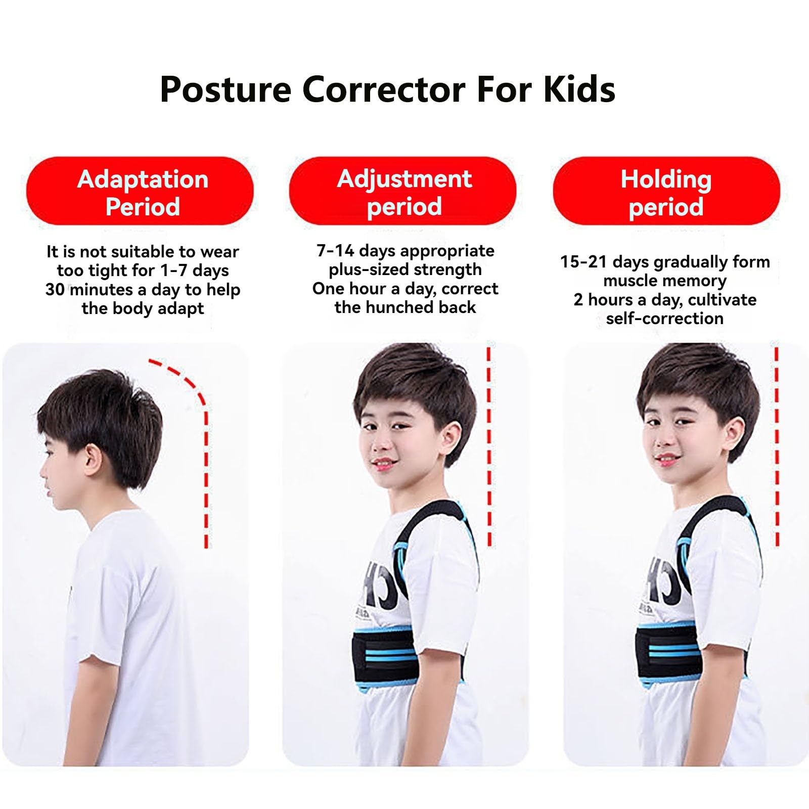Ggfssq Posture Corrector For Kids – Back Brace Posture Corrector – Spine