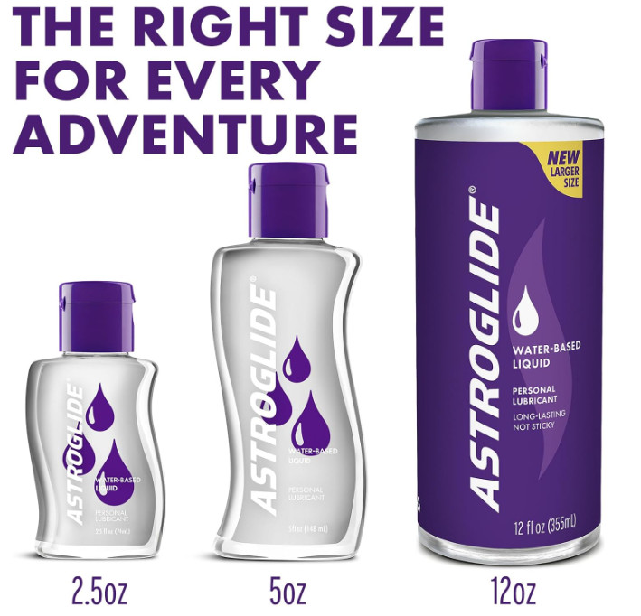 Astroglide Water Based Lube (12 Fl Oz), Liquid Personal Lubricant, for Men, Wome
