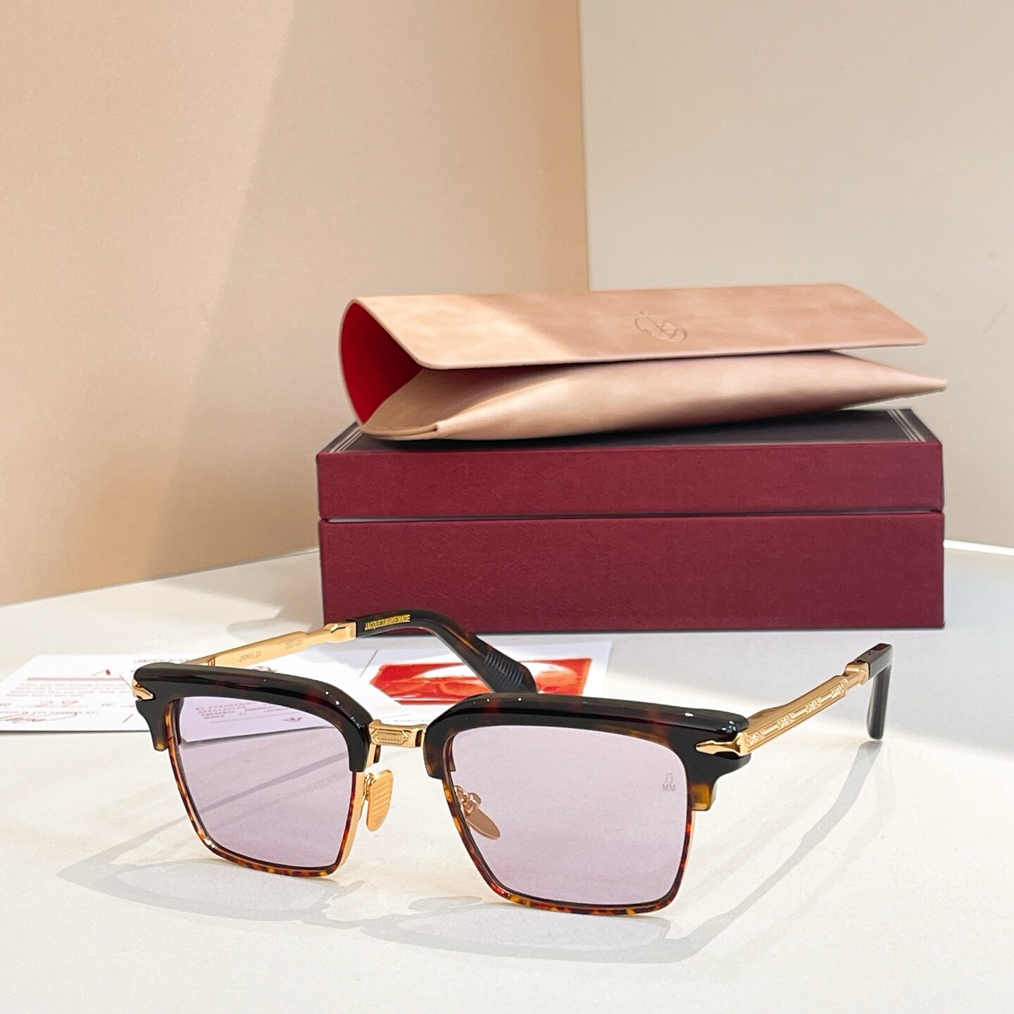 JMM ALIN High Quality Sunglasses Men Square Metal Frame Fashion Sunscreen Women