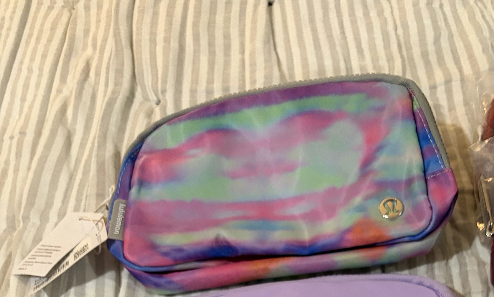 Lululemon Multicolor Tie-Dye Zippered Makeup Bag Cosmetic Case
