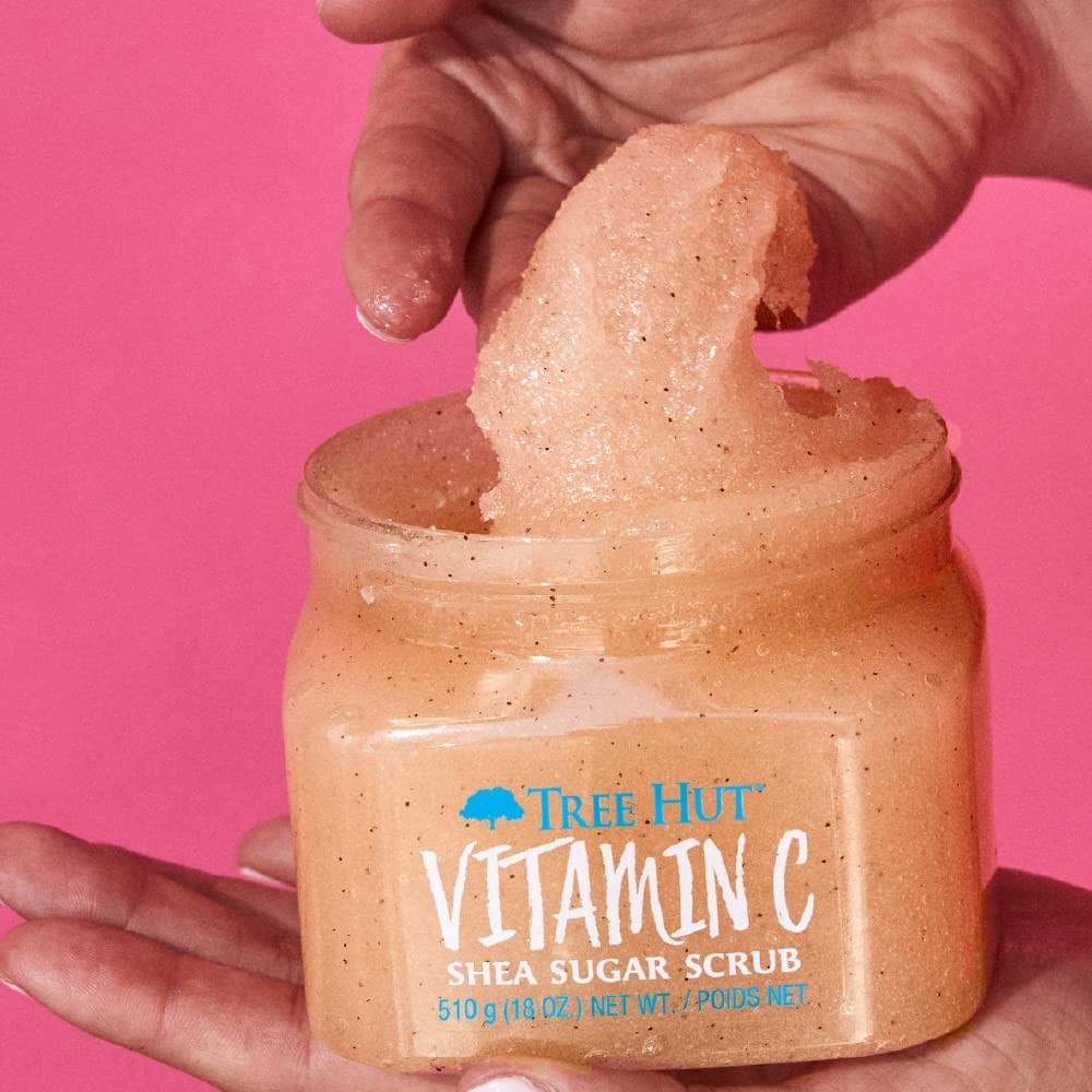 Tree Hut Vitamin C Body Scrub, Ultra Hydrating & Nourishing Scrub 18 Oz 2 pack