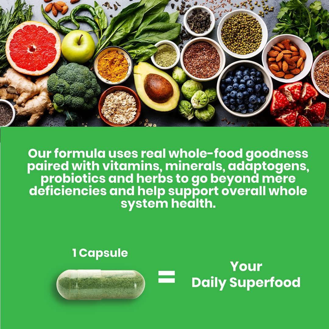 Earth’S Blend Once Daily Multivitamin for Men, No Iron, 48 Organic Superfoods, P