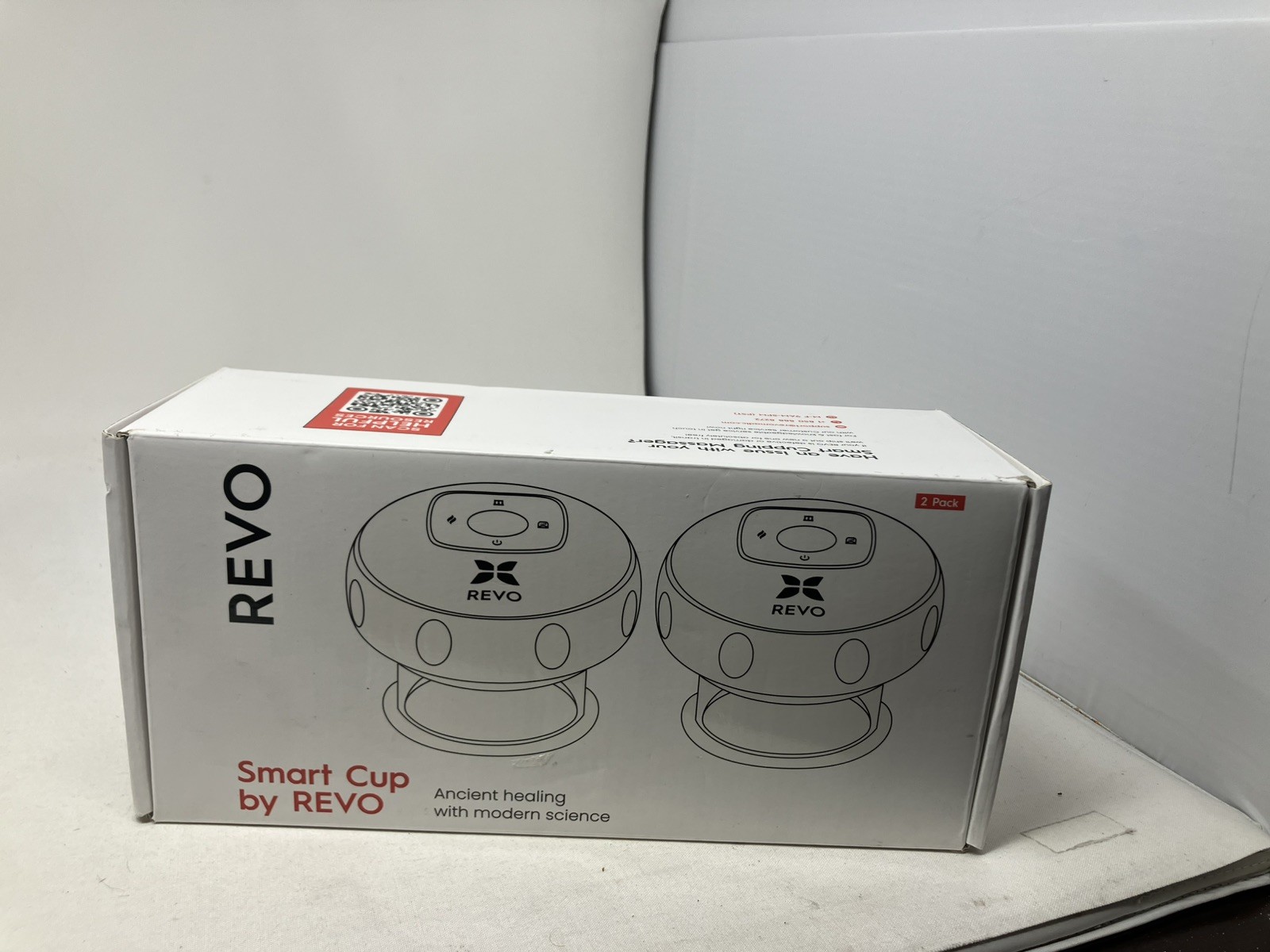 2 PACK REVO The Original 4 in 1 Smart Cupping Therapy Massager Red Light Therapy