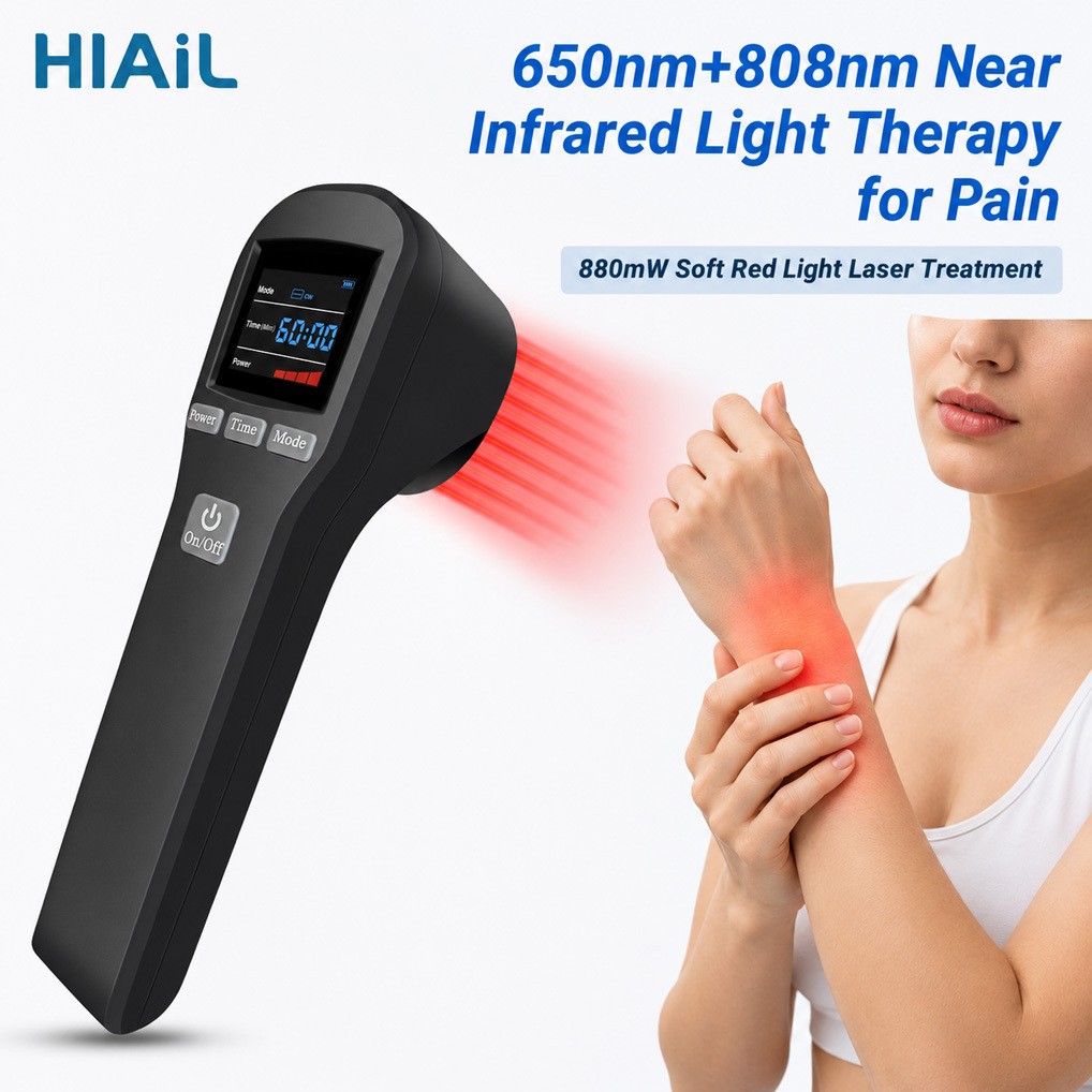 880mW LLLT Cold Laser Therapy Device Red Light Therapy for Wrist Pain Relief