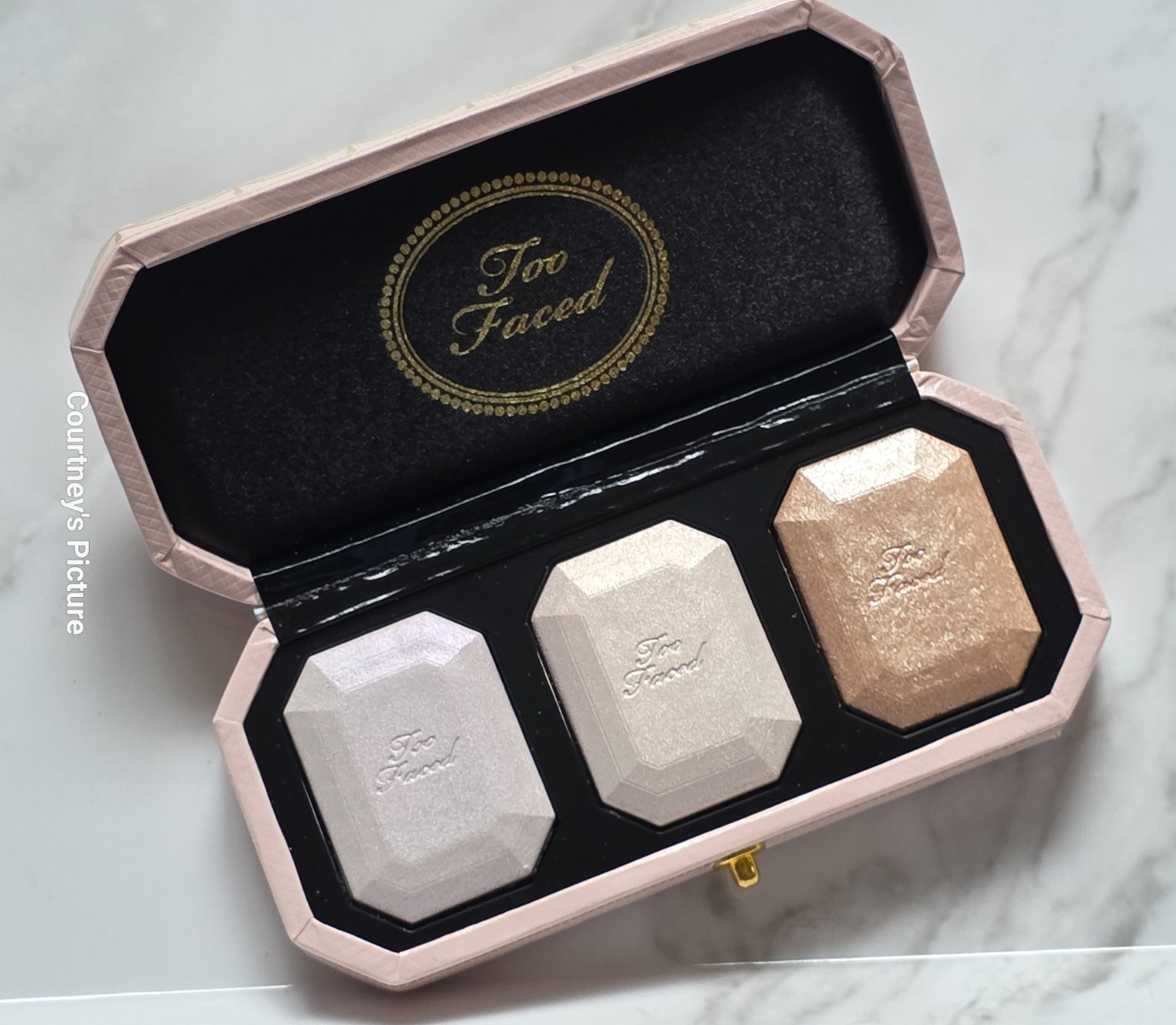 Too Faced DIAMOND FIRE HIGHLIGHTER TRIO (Violet Diamond-Pink Ice-Champagne Glow)