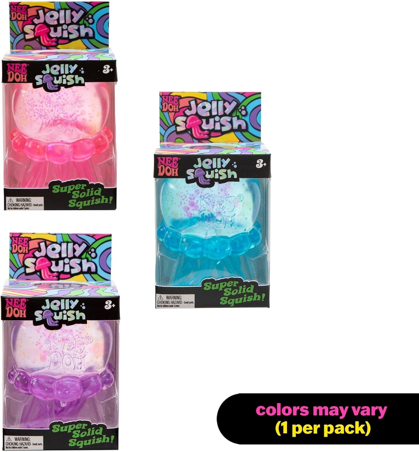 Schylling Needoh Jelly Squish – Sensory Squeeze Toy – Colors May Vary