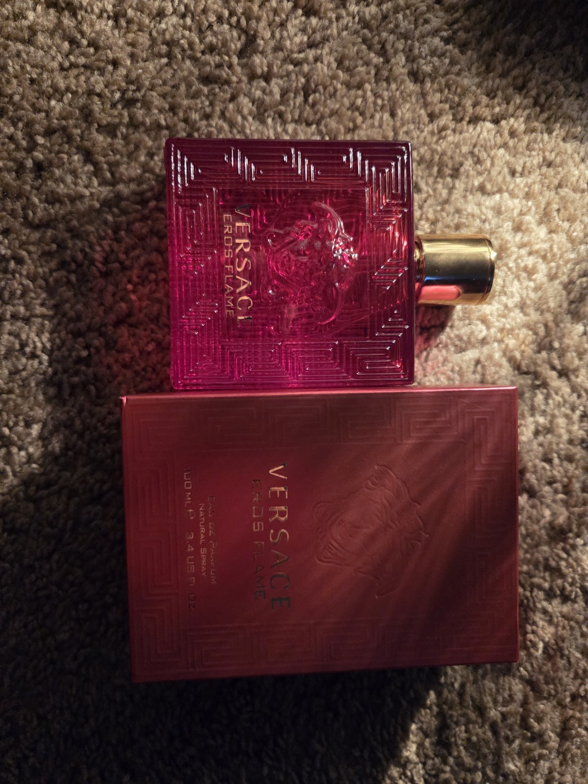 Versace Eros Flame Eau de Parfum Spray, Regular Size 3.4 fl oz