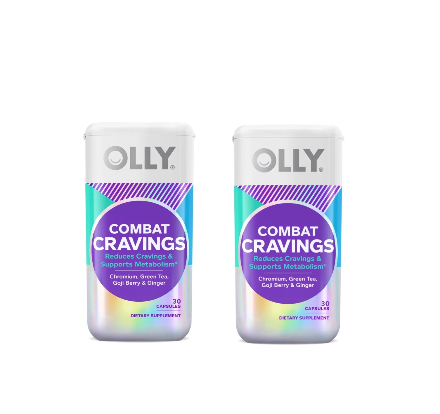 Lot of 2 OLLY Combat Cravings Capsules Supplement 30ct EXP 9/26 SEALED Capsule