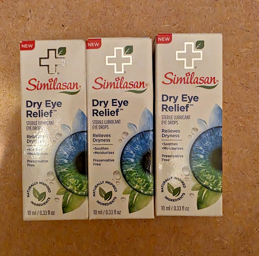 Lot Of 3 Similason Dry Eye Relief 10mL (0.33 FL OZ) EXP 07/27