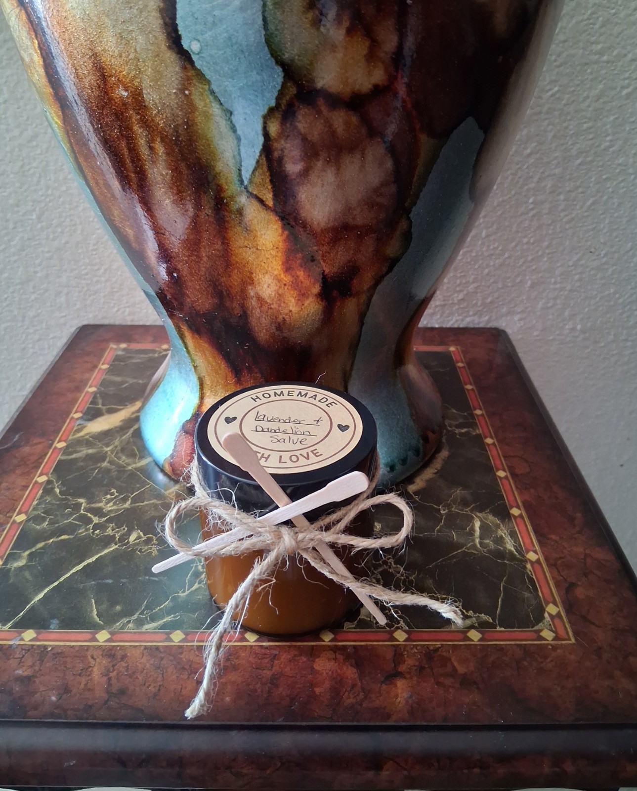 Organic Dandelion & Lavender moisturizing Salve 4 Oz Jar