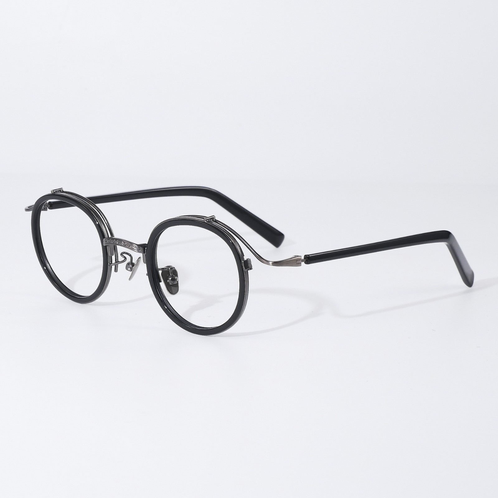 Japanese Round Eyeglass Frames Retro Hand Made Glasses Acetate+titanium
