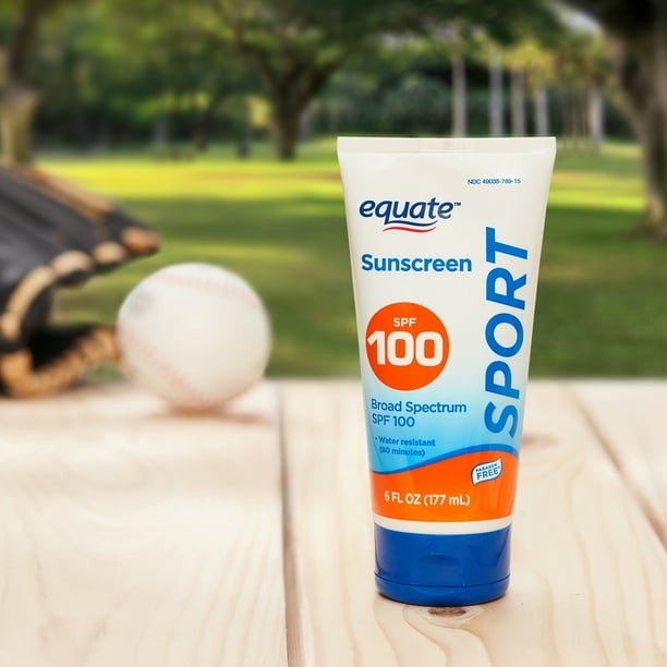 Equate Sport Broad Spectrum Sunscreen Lotion, SPF 100, 6 fl oz