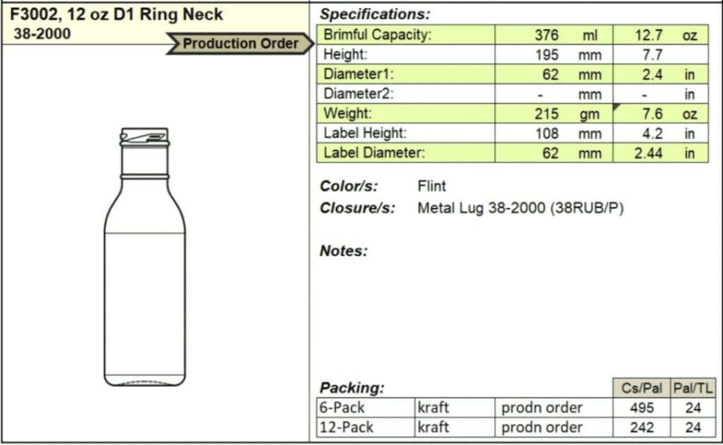 12 oz. Clear Ringneck BBQ Sauce Bottle with Gold Cap Lid
