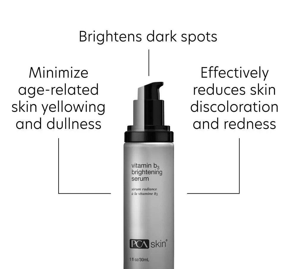 PCA Skin Vitamin B3 Brightening Serum 1oz. Minimizes Dull Skin & Age Spots