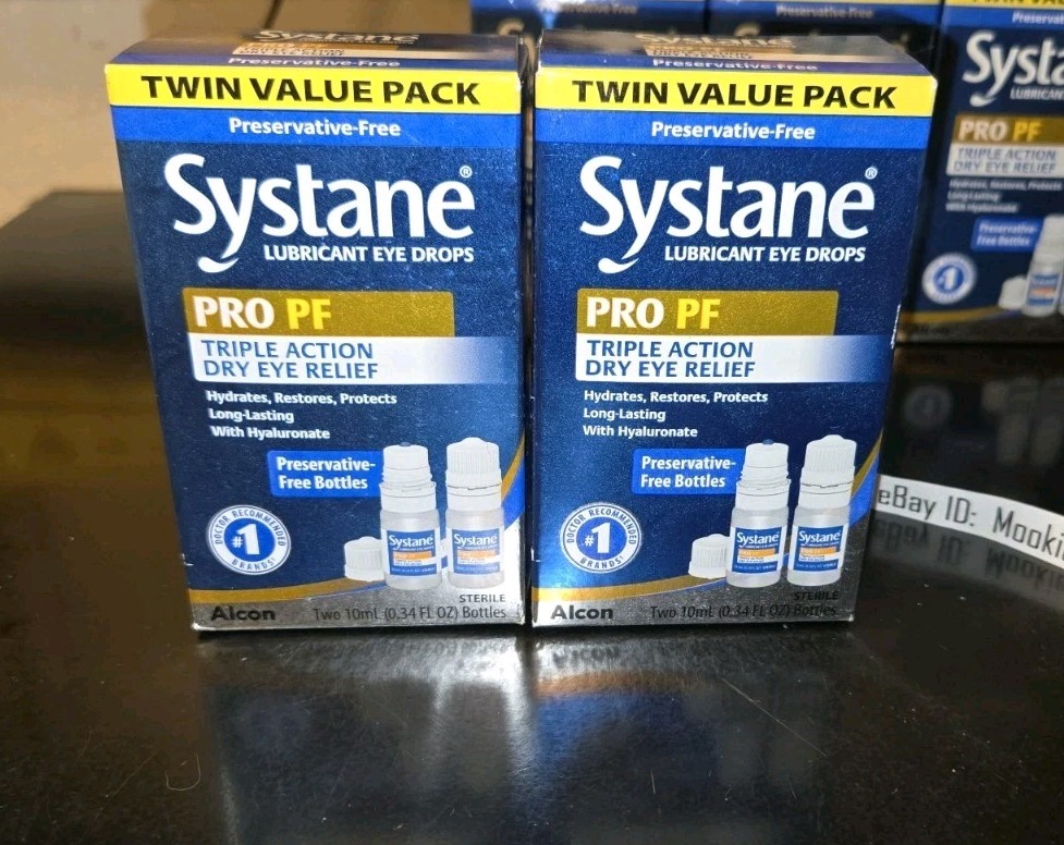 2 Box TWIN PACK SYSTANE PRO PF Preservative-Free Dry Eye Drops EXP 05/2026!