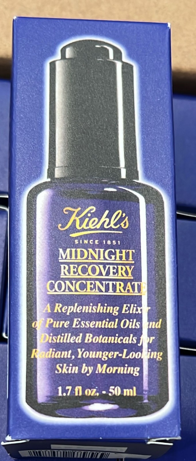 Kiehl’s Midnight Recovery Concentrate Elixir Face Serum 50ml 1.7oz NIB