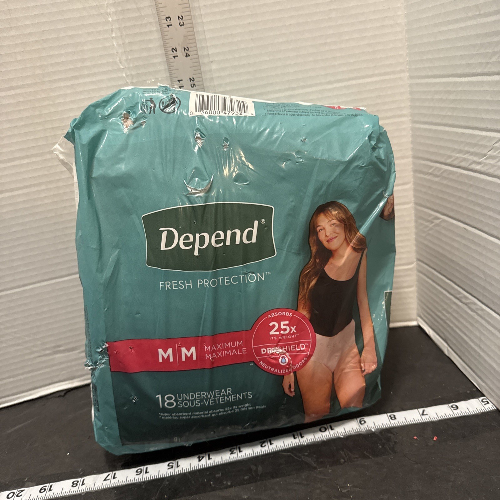Depend Disposable Underwear Female Medium 18 Ct