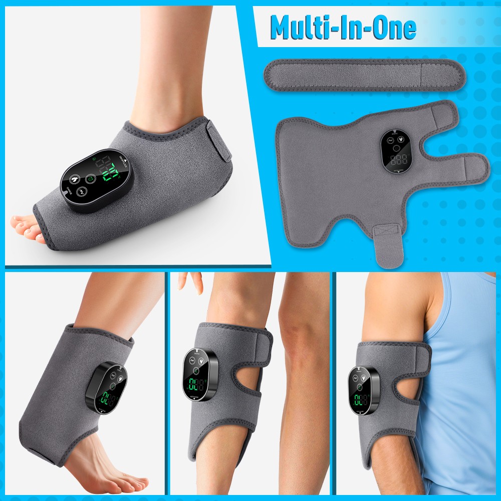 3000mAH Electric Foot Ankle Massager for Pain Relief Heating Vibration Therapy