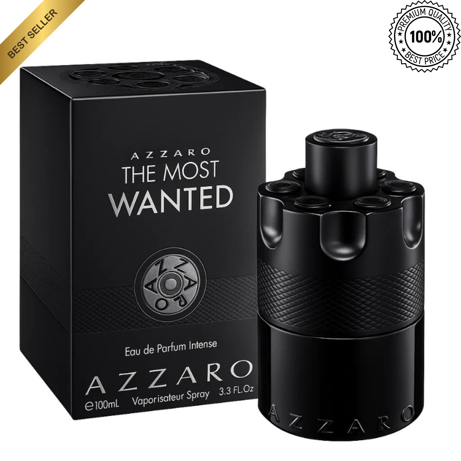 Azzaro The Most Wanted 3.3oz / 100ml Eau de Parfum EDP Spray for Men– New Seale