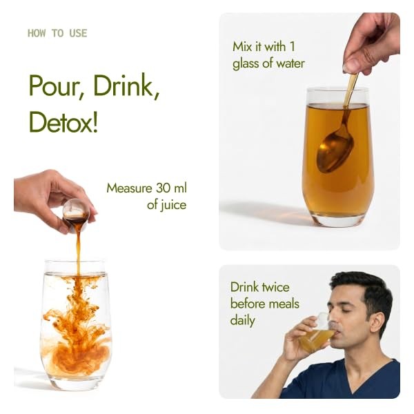 Kapiva Liver Care Juice Ayurvedic Herbal Detox Cleanse & Daily Liver Wellness 1L