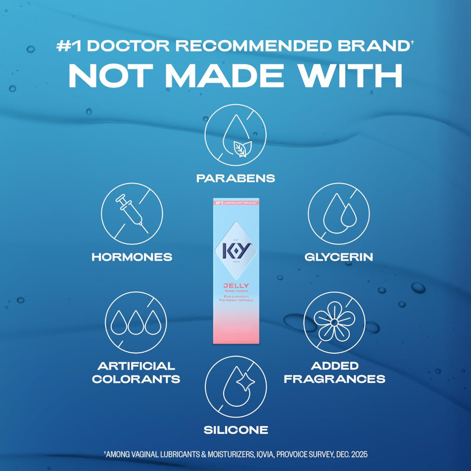 K-y Jelly Classic Water-based Personal Lubricant, Water Based Lube, 7 Oz Pack 1