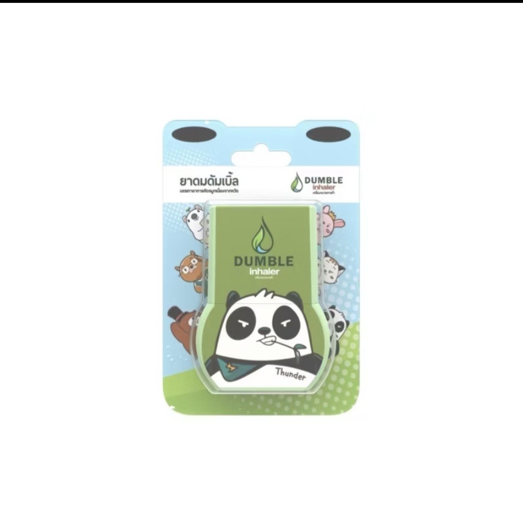 Herbal Double Inhaler 2×pcs.Nasal Thai Double-Hole Herbal Inhaler Cute Animal
