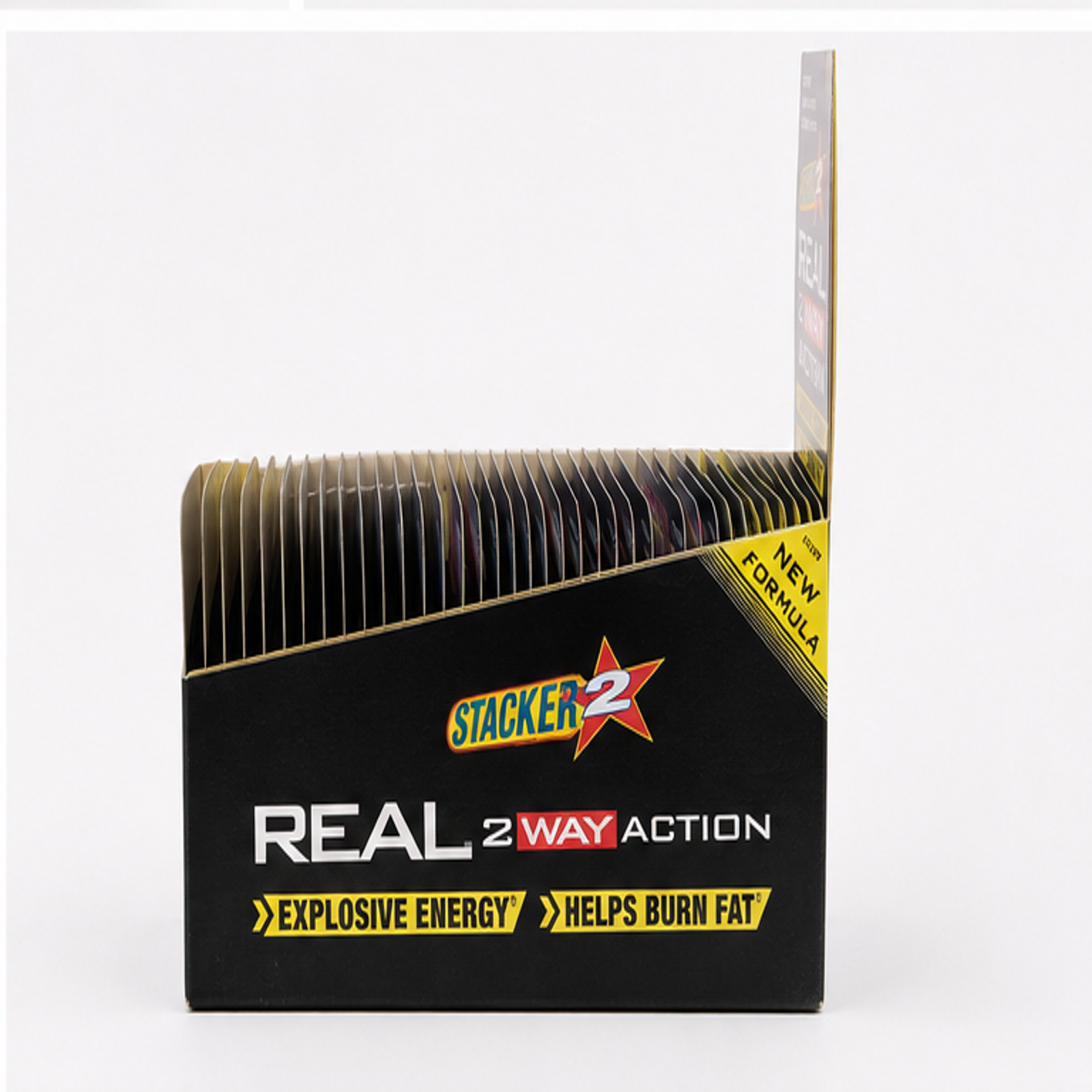Stacker TWO Real 2 Way Action Energize 4 ct x 24 Cards = (96 TABLETS)